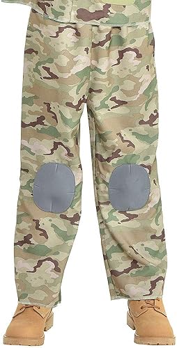 Miniatura 4 de Amscan 841422 Disfraz de soldado de combate, tamaño grande para niños, 1 pieza