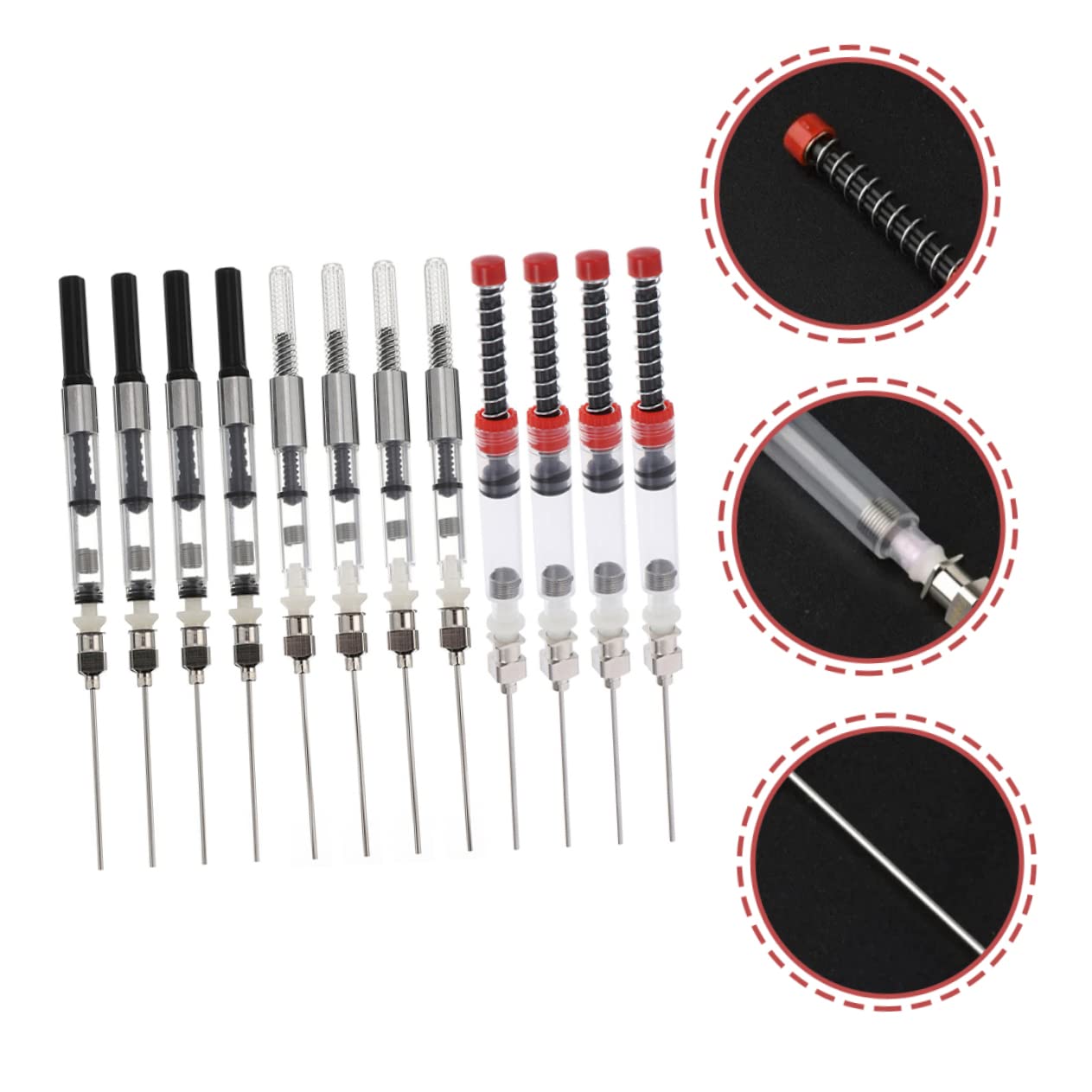 Operitacx 48stücke Teiliges Tintenabsorber Für Füllfederhalter Ergonomischer Tintenspring-füller Und Praktisch Für Schule Und Büro Leicht Und Tragbar