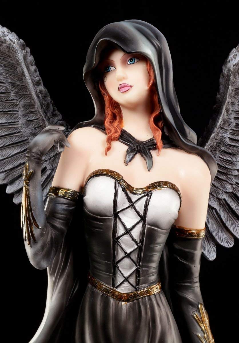 Figuren Shop GmbH Dark Angel Personaggio Gotico - Angelo Della Morte Scythia con Sense - Racheengel