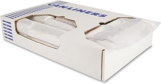 H7658TW 60 gal Low Density Trash Liner-White 100/Case