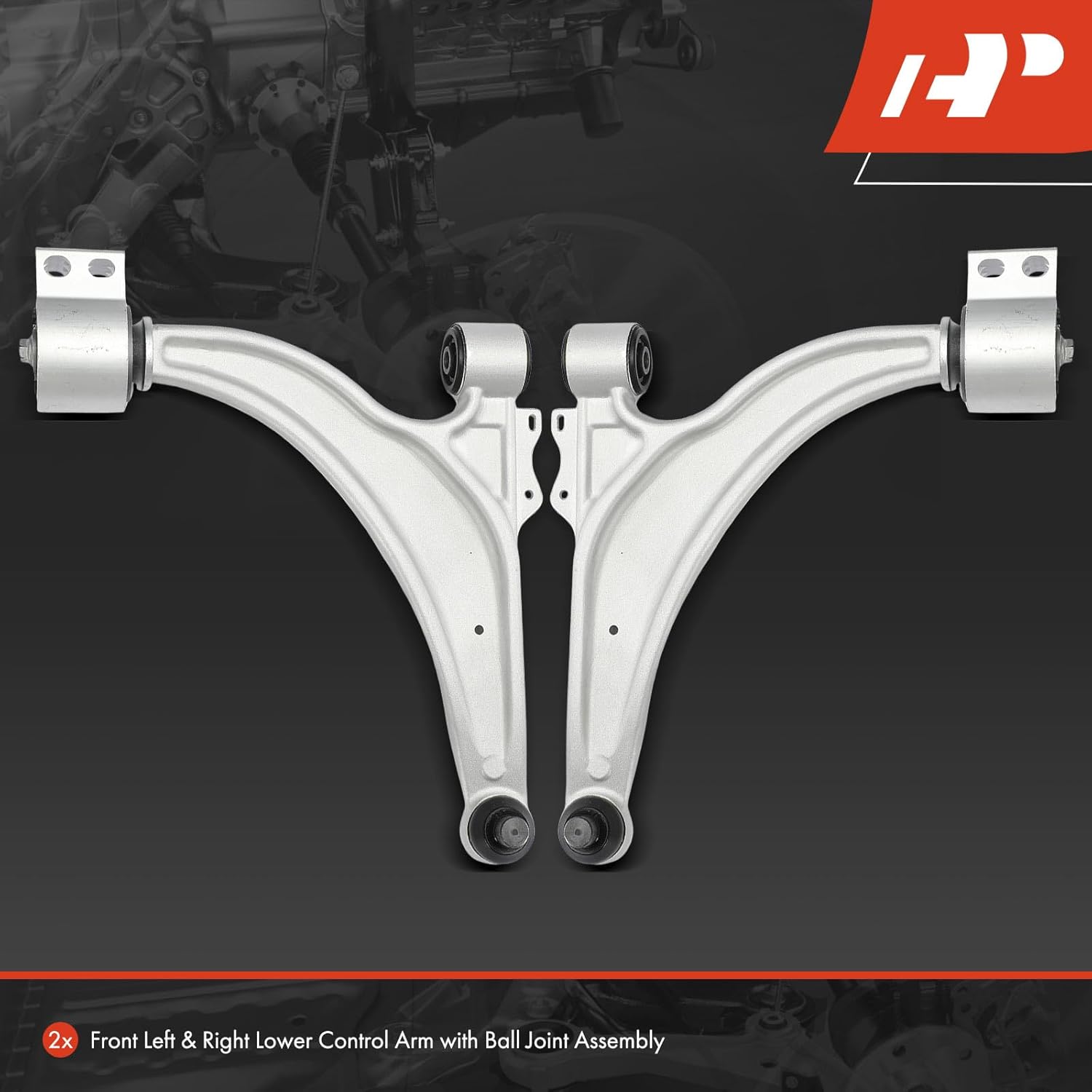 A-Premium 2 x Front Lower Control Arm, with Ball Joint & Bushing, Compatible with Chevrolet Cruze 2011-2015, Cruze Limited 2016, Volt 2011-2015, Buick Verano 2012-2017