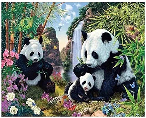 Tlmydd Rompecabezas De 1000 Piezas Rompecabezas Para Adultos O Ni�os - Panda Familia De Tres Rompecabezas Juguetes Rompecabezas Para Regalo Creativo Decoraci�n Del Hogar 50x70cm D�a de San Valent�n pr