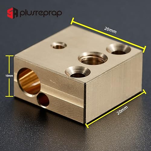 Miniatura 8 de Bloque calentador de latón CR-10 de alta temperatura para MK8 Extrusora Creality All Metal Hotend Ender 3 pro Ender 5 Pro CR10 S4 S5 Impresora 3D