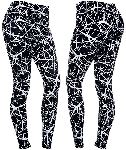 CompressionZ High Waisted Women's Leggings - Compression Pants for Yoga Running Gym