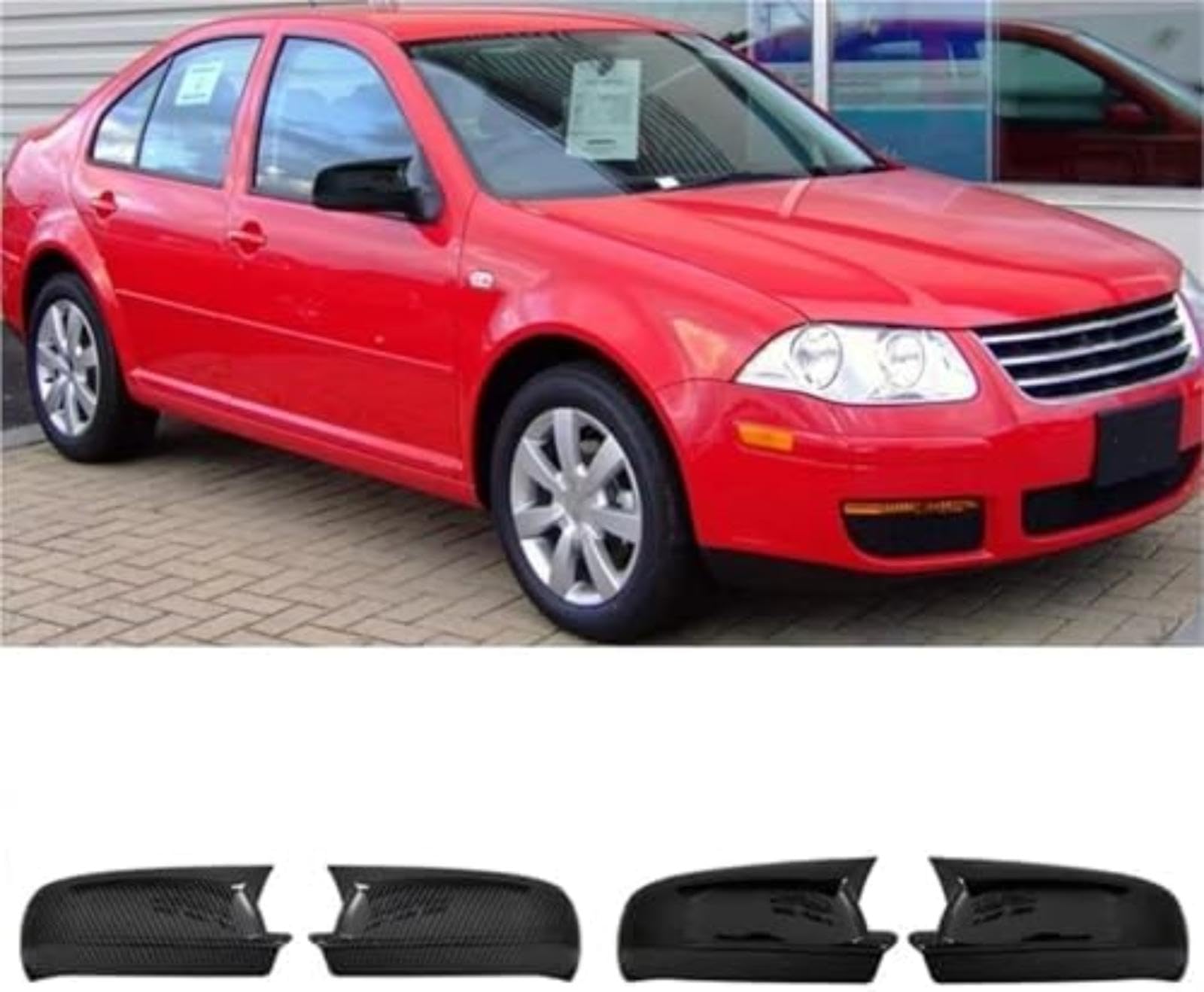 Osłona lusterka bocznego, do samochodów dla VW, do modeli dla Jetta, dla Bora 1J, dla Mk4 z lat 2001–2005, do obudowy osłony skrzydła Osłona lusterka bocznego dla (Carbon fiber pattern)