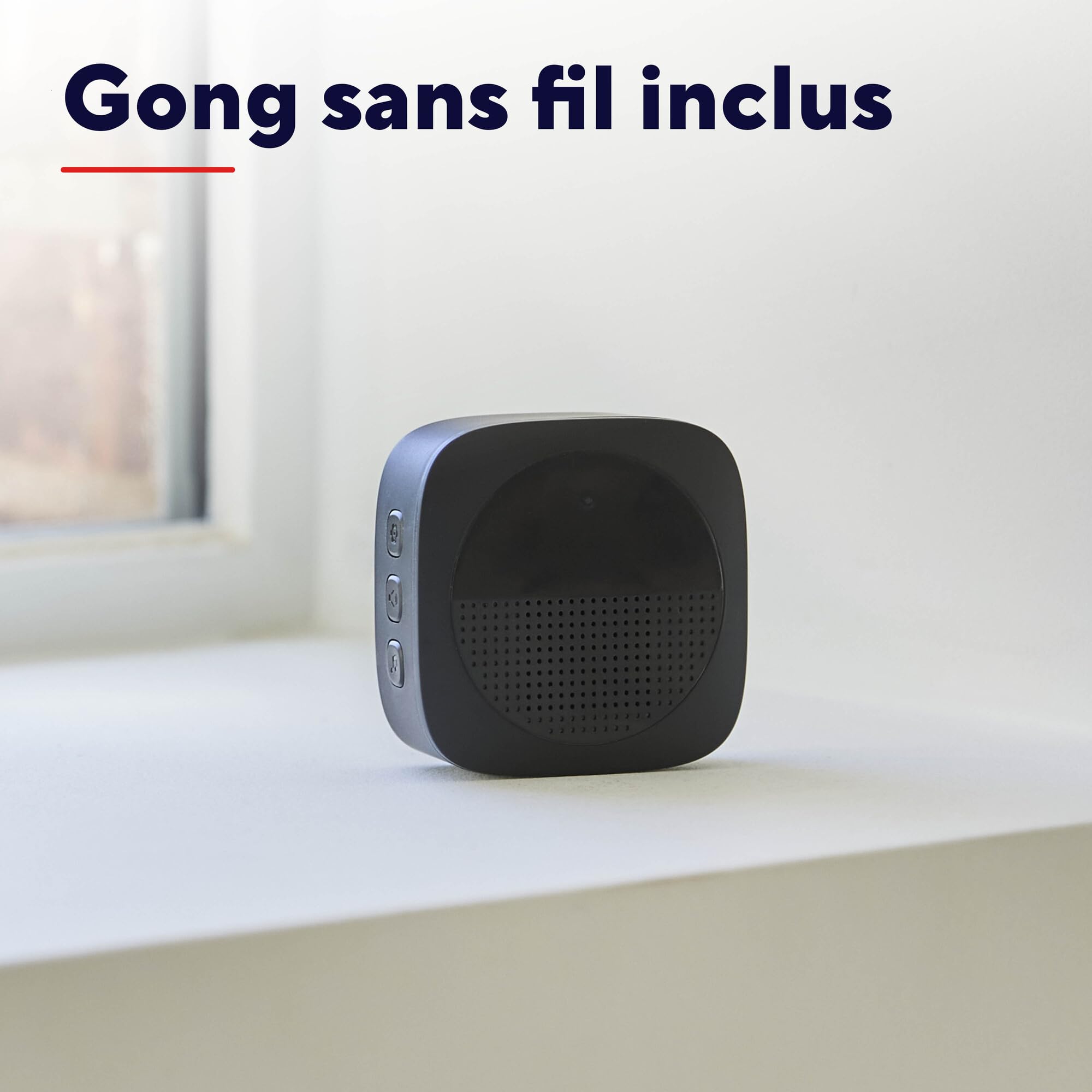 Trust Sonnette Vidéo sans Fil 2.4GHz avec Camera 3MP 2K HD, Audio Bidirectionnel, Vision Nocturne, Imperméable, Caméra et Audio, Alimentation par USB-C ou Câblée 8-24V, Carillon Inclus, Noir