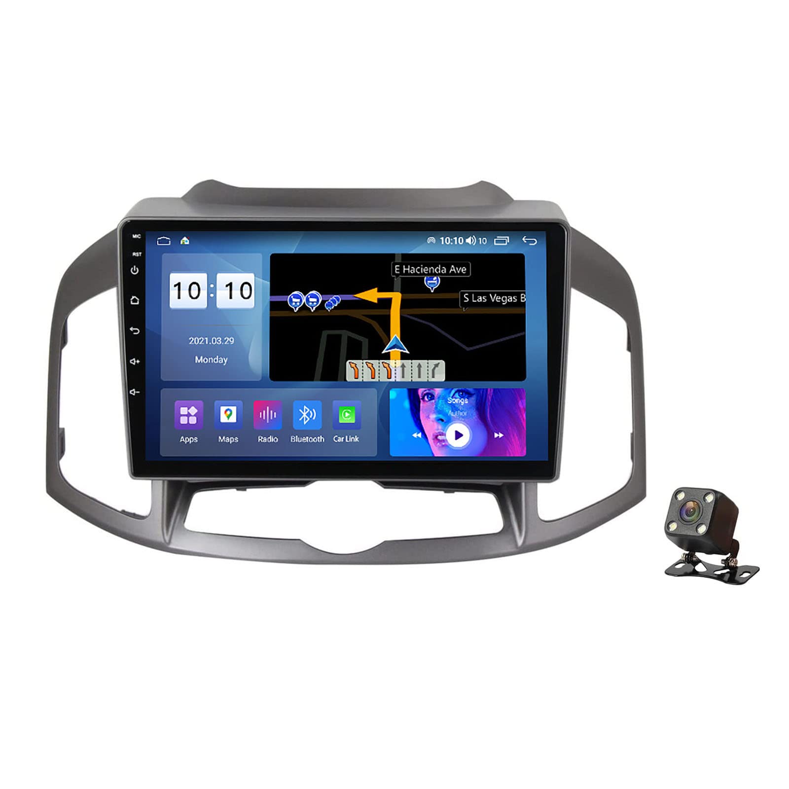 Reproductor multimedia Android 11.0 con Bluetooth y WiFi para Chevrolet Captiva 2011-2017