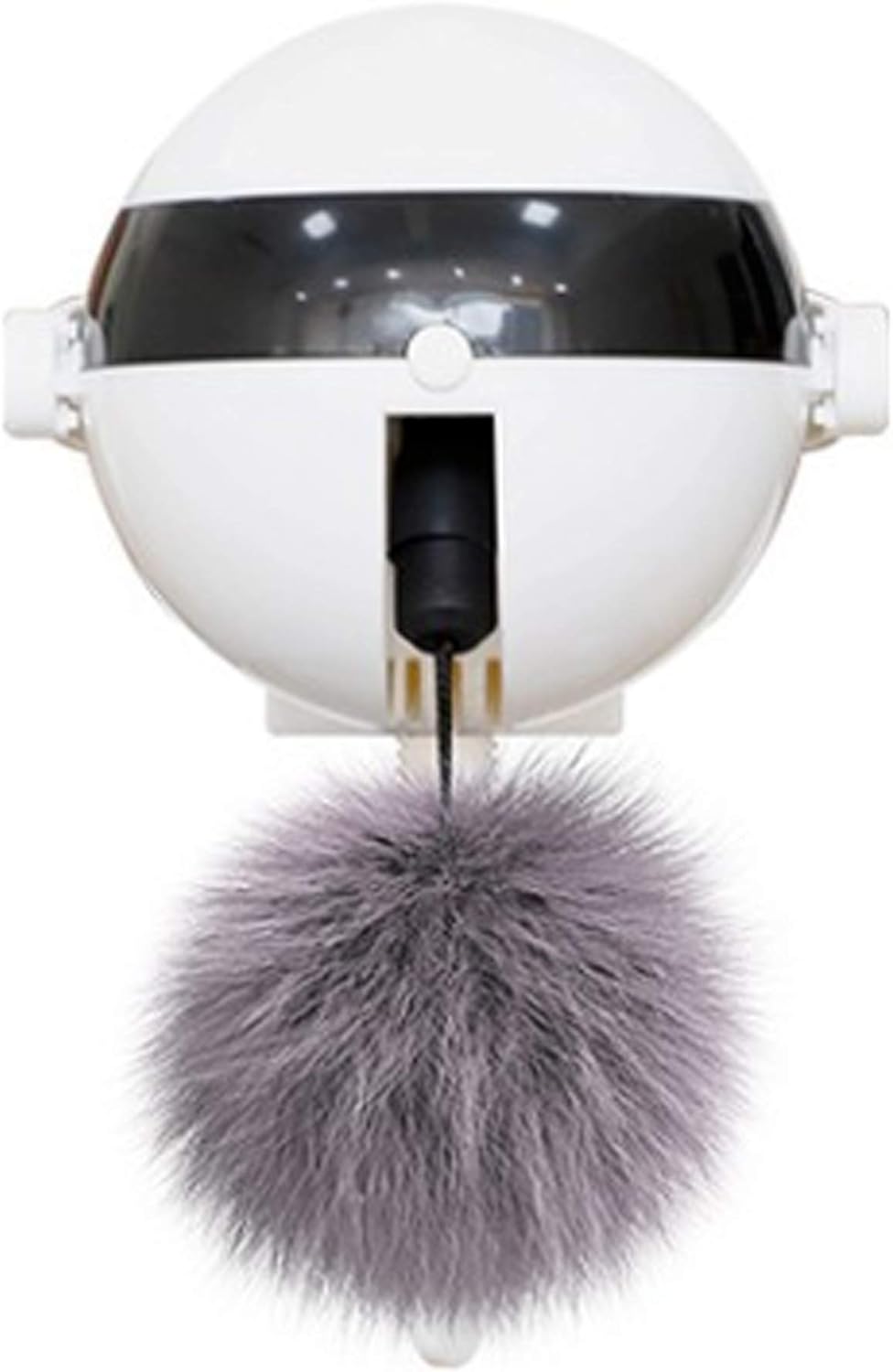 Okidoki Yo-Yo-Ball Cat Fur Drop Toy, Automatic Interactive Cat Feather Toy, for Pet Entertainment Hunting Exercise
