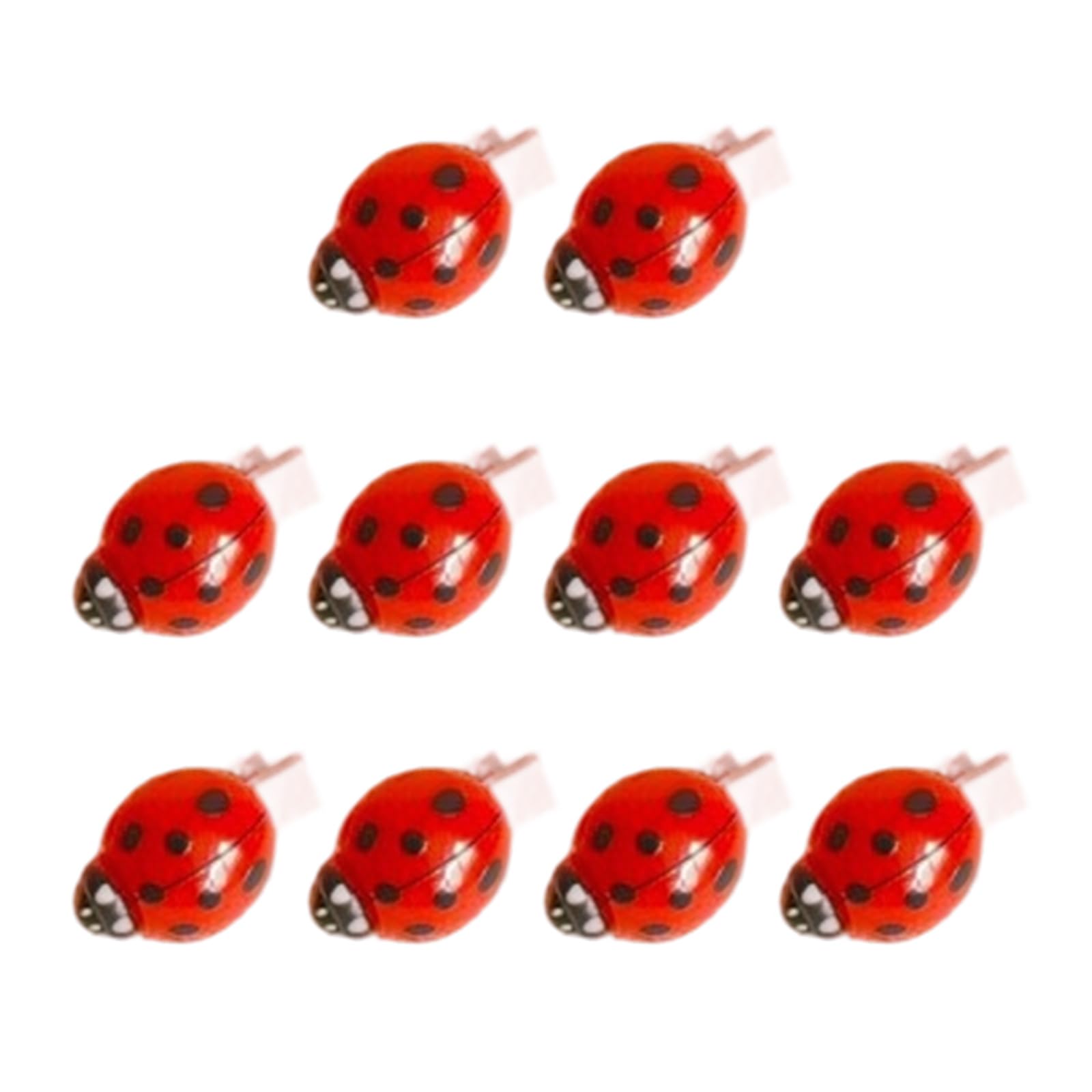 Yazhuq 10PCS Realistic Ladybirds Hair Clip for Girls School Hair Accessories Cartoon Animal Shape Stylish Hairpins