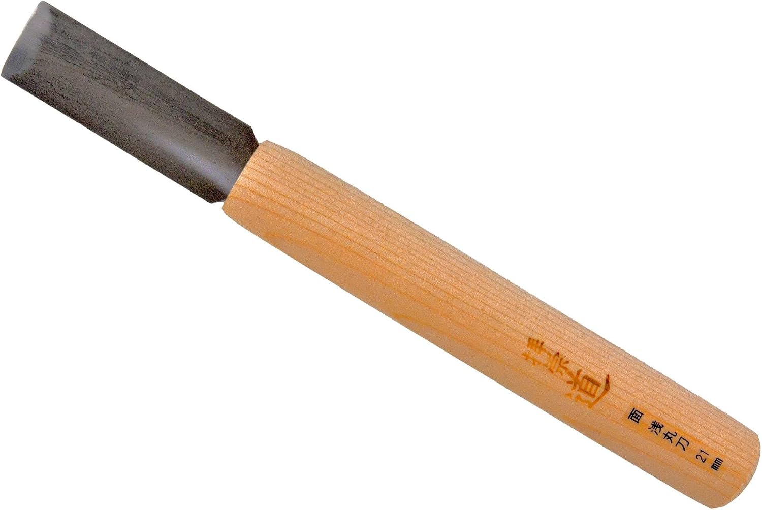 Michihamono Shallow U Gouge 21mm Large Wood Carving Tool Woodworking Chisel, for Smoothing Wood or Sculpting Bowls & Masks