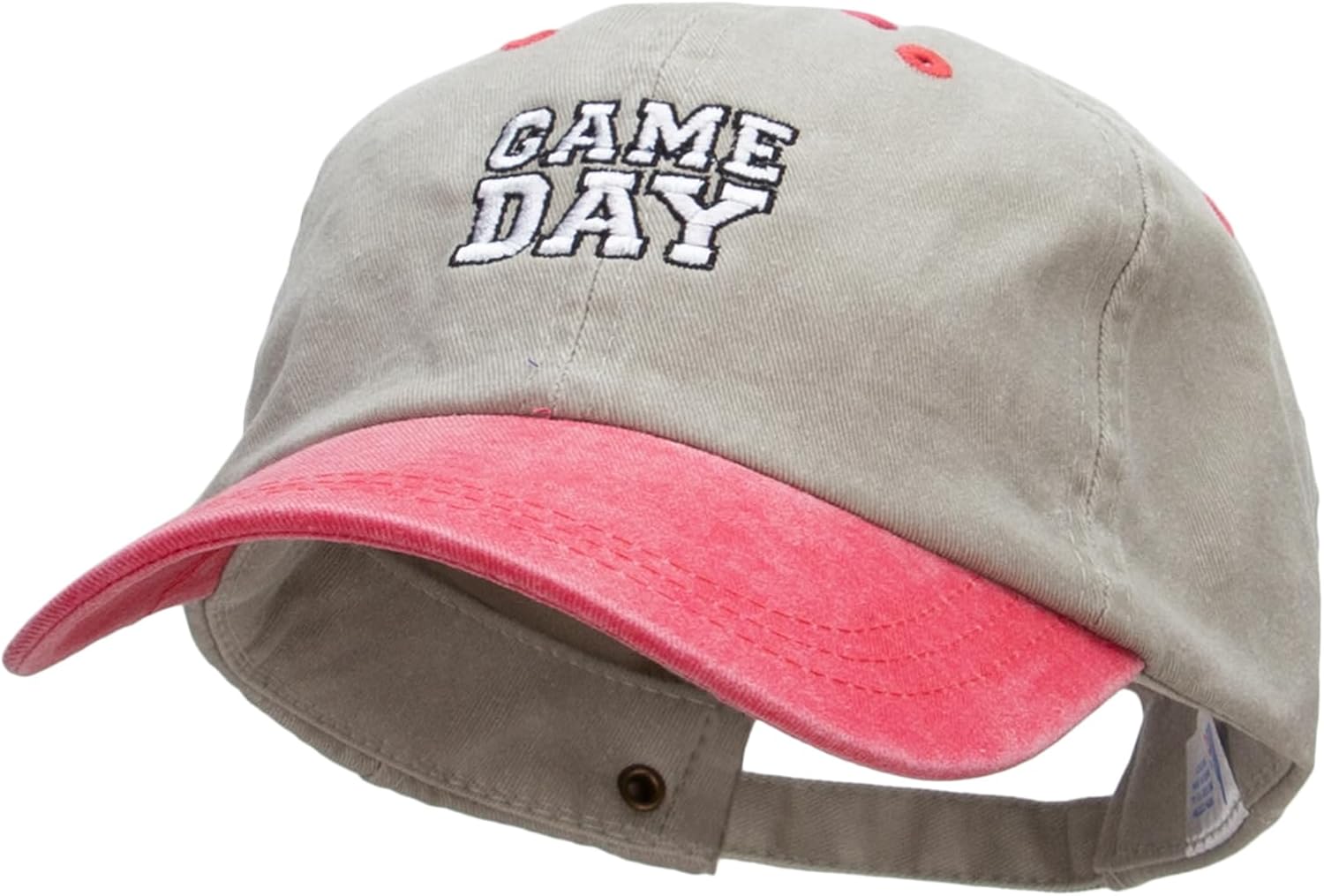 Game Day Embroidered Pigment Dyed Wash Cap