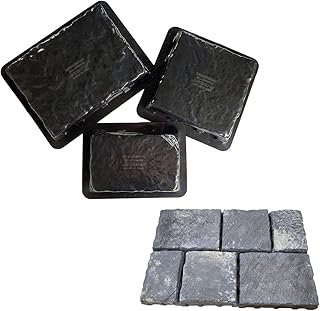 Durable Flagstone Molds for Concrete, DIY Garden Decor, Cement Molds - S...