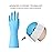 Bamllum Rubber Cleaning Gloves - 3 Pairs Latex Free Kitchen Cleaning Gloves with Cotton Liner- Household Dishwashing Gloves, Non- Slip Waterproof (Small, Blue+Pink+White)
