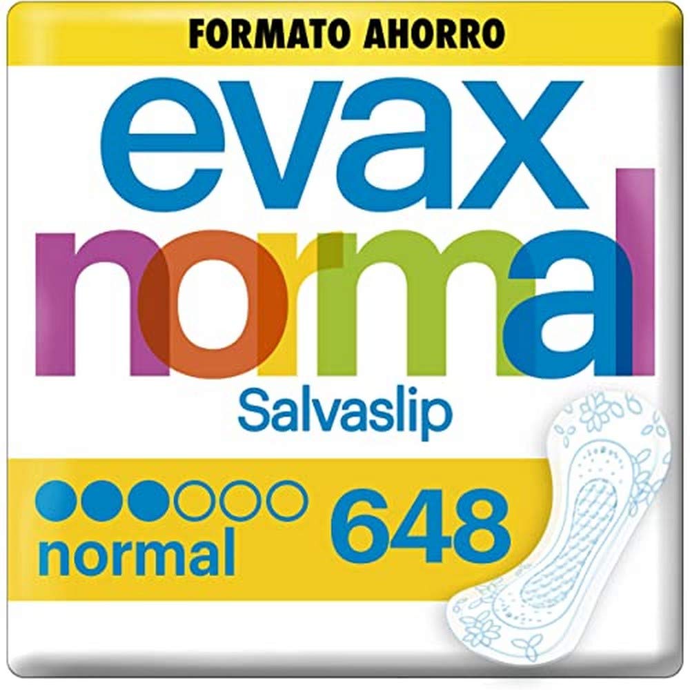 Evax Salvaslip Normale, 648 Unità, Sentiti Fresco e Pulito Tutto il Giorno - Formato Risparmio