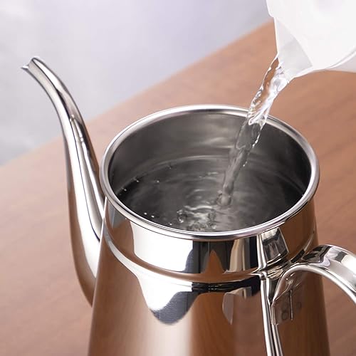 Miniatura 3 de Kalita #52033 - Cafetera de acero inoxidable, fabricada en Japón, 0.6 galones (2.2 L)