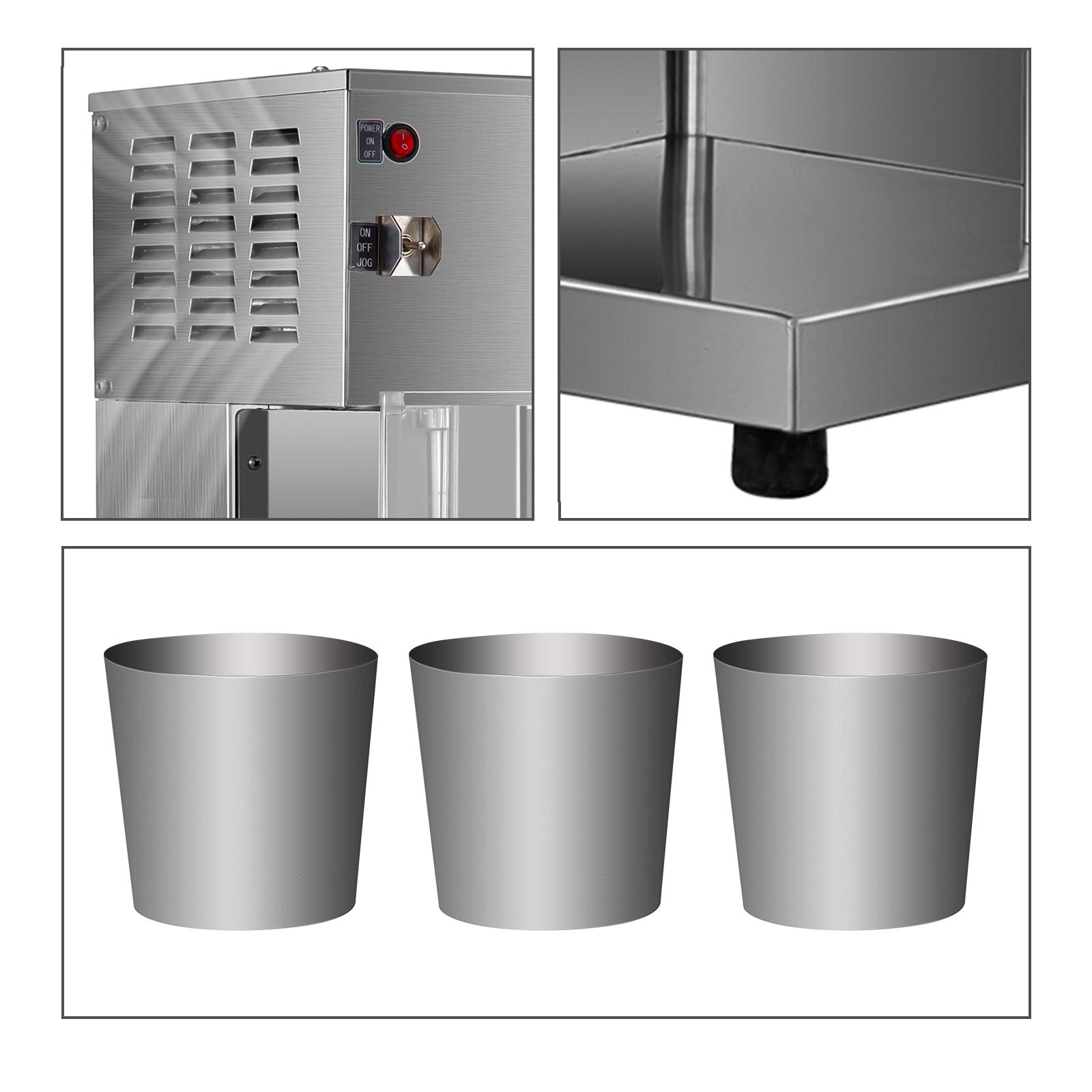 VEVOR 110V Ice Cream Blender, 800W Electric Ice Cream Mixer Machine 10