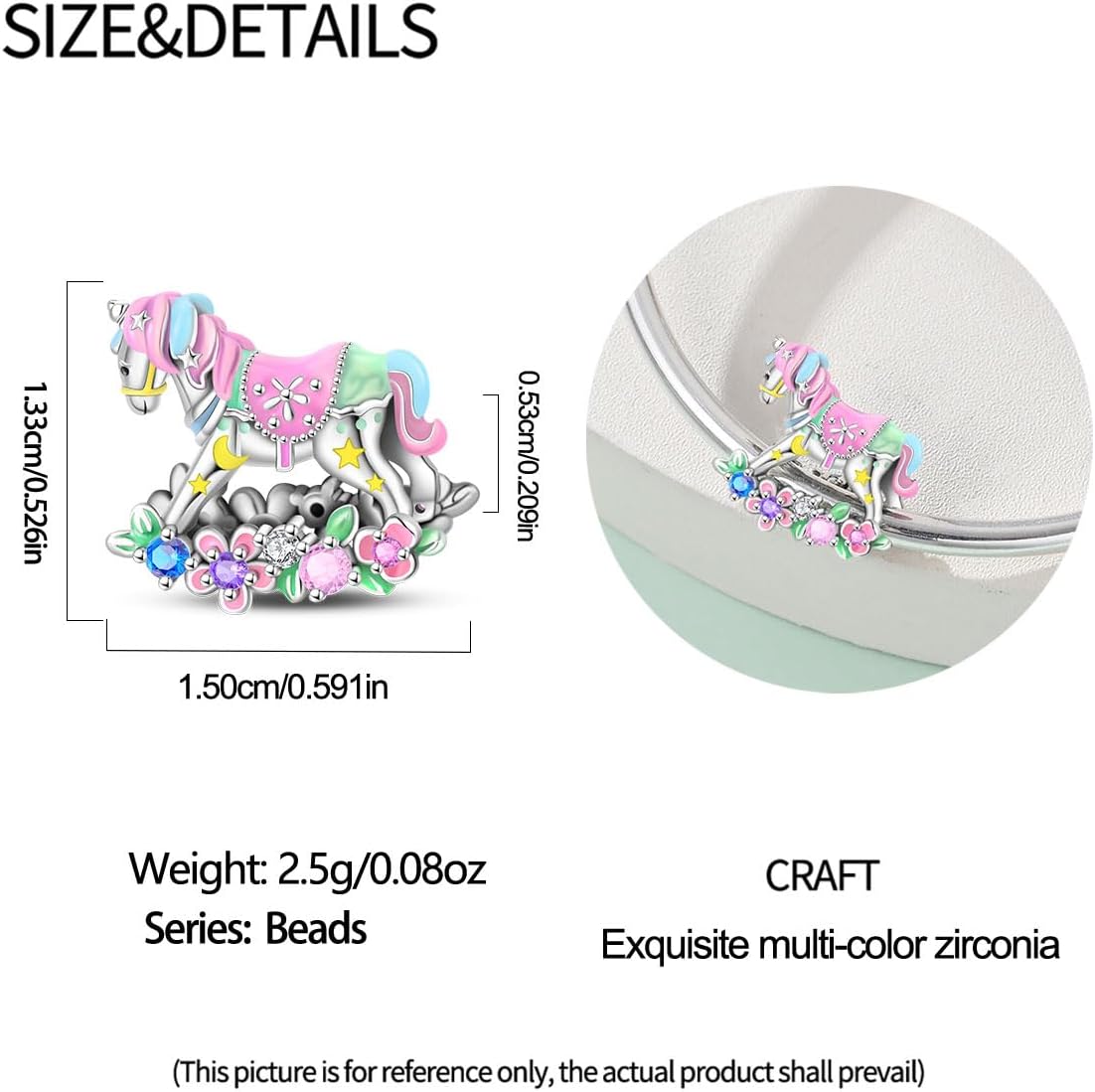 Charm for Bracelets and Necklaces, Heart Animals 925 Sterling Silver Bead Celestial Sun Moon Star Charms Jewelry Gift for Women - Image 2