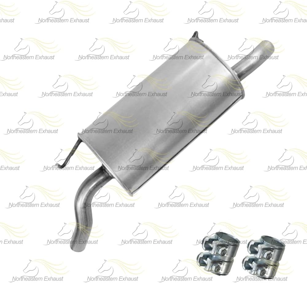 Exhaust Muffler Compatible for 2010-2013 Ford Transit Connect 2.0L | Northeastern Exhaust | Free Sleeves Included | Direct-Fit Replacement