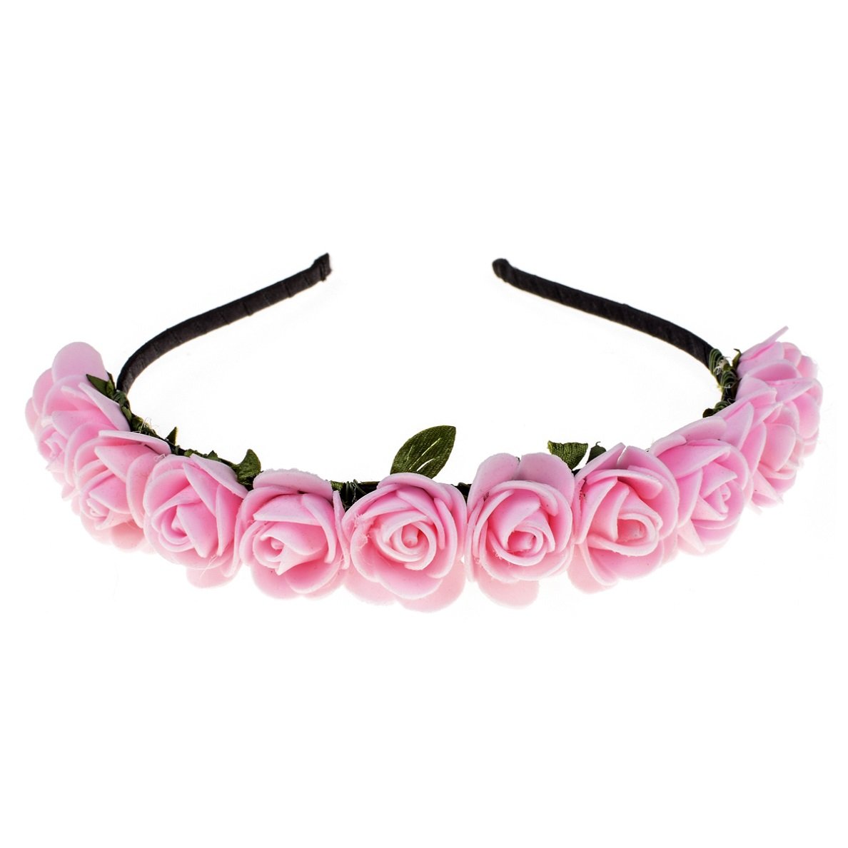 Amazon.com : Love Sweety BOHO Floral Crown Rose Flower  display picture 3