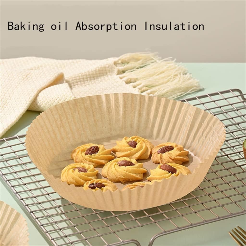 Air Fryer Disposable Paper Liner Non-Stick Mat Steamer Round Baking Kitchen AirFryer