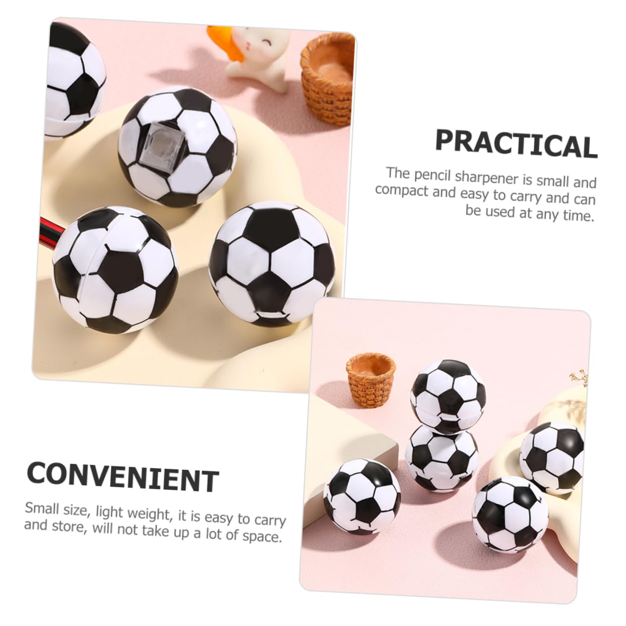 Gadpiparty 4 Set Affilatori Calcio Per Affilatori Compatti Per Studenti E Ufficio Utensili Cancelleria Pratici E Portatili 20 Pezzi*4