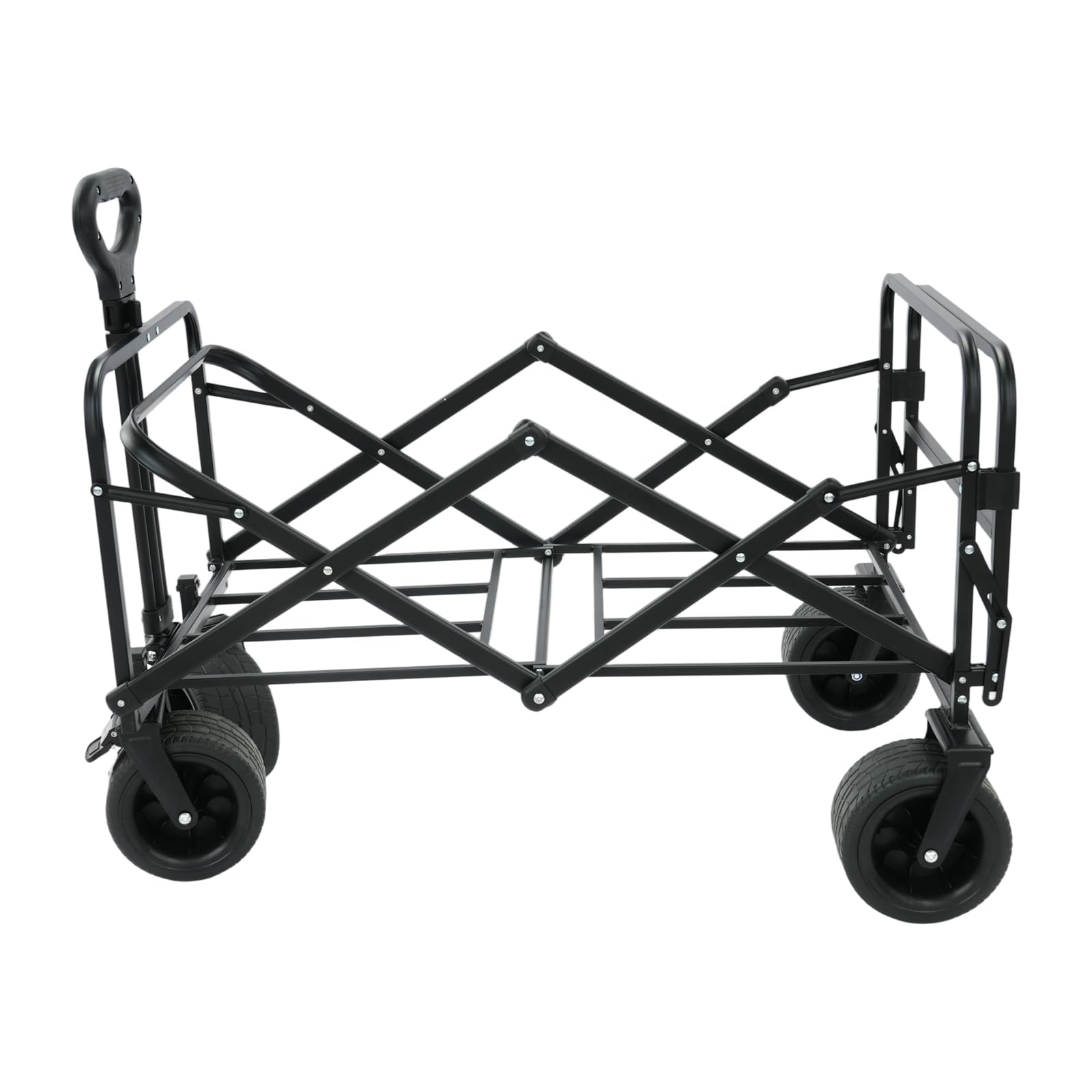 Carrello pieghevole da spiaggia, per la spesa e per attività | Carrello da spiaggia in tessuto Oxford 600D e telaio in acciaio, portata 150 kg, per la spesa, il campeggio, il giardino