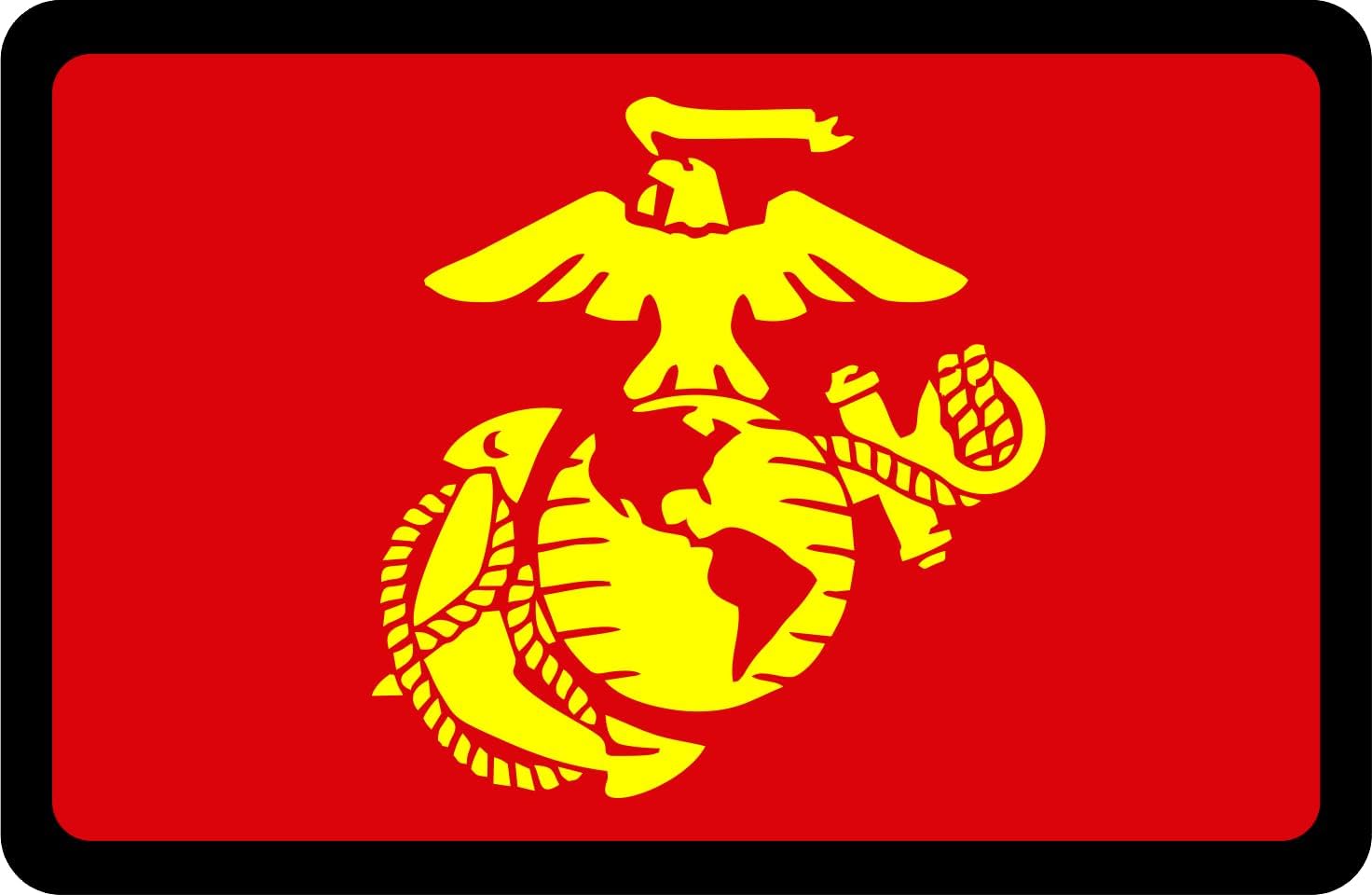 [Officially Licensed Marine Corps Product] - USMC - The Eagle, Globe, and Anchor - Premium Quality Anodized Billet Aluminum Laser Engraved UV Resistant Metal Trailer/Tow Hitch Cover for 2" Receivers