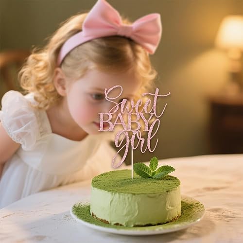 Miniatura 6 de Decoración para tartas con texto en inglés "It's A Girl", decoración para tartas de mariposa, decoración para tartas de niña, revelación de género,