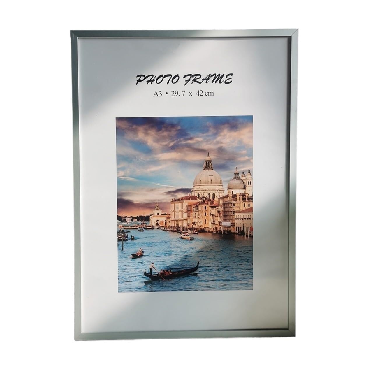 Photo Frames Metal Picture Frame For Photo Decor,Classic Black Wall Hanging With Poster Frames,Certificate(White Frame,13X18cm 7inch)
