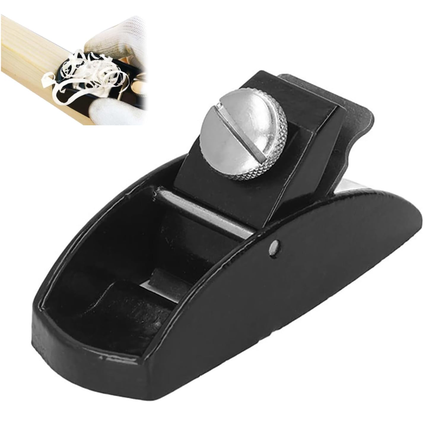 Mini Cepillo de Carpintero Manual, Avión de Carpintería Pequeño, Cepillo para Madera Manual, Herramienta para Trabajos de Carpintería, Cepillo Ajustable y Ligero para Acabados Profesionales