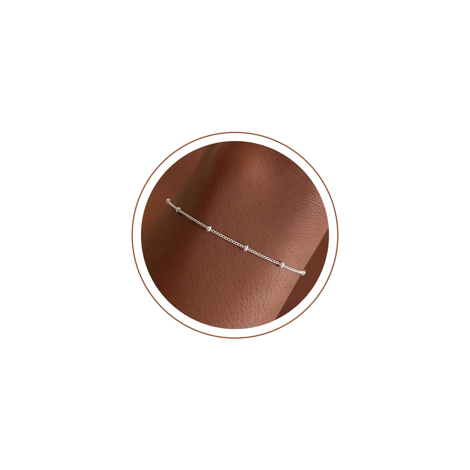 S925 Sterling Silver 1.2mm Bead Chain Bracelets for Women 1.2mm Sterling Silver Bead Chain Bracelet Handmade Jewelry Gold Bracelets for Women 6.5/7/7.5/8 Inch