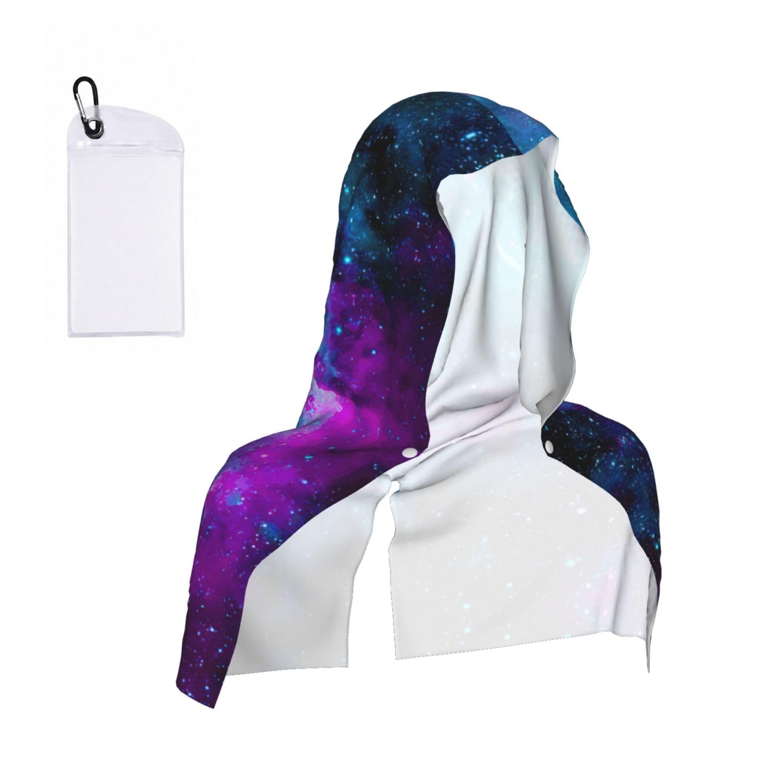 ZYJHYY Purple Starry Sky Print Unisex Swimming Towel Practical Camping Towel Skin-Friendly Cooling Towel For Workout Training