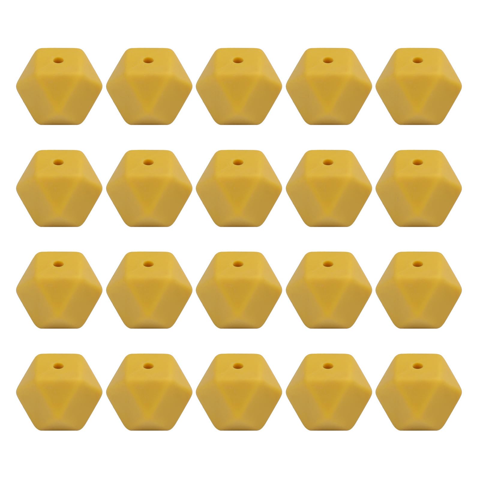 Tsophreniq 20Pieces Octagonal Beads 14mm Spacer Beads for Bracelets Jewelry Making Polyhedron Faceted Resin Bead for Craft Components