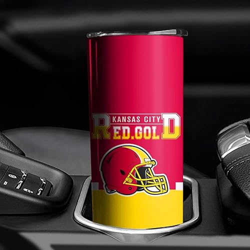 Miniatura 10 de Dallas Football City - Vaso de acero inoxidable de 20 onzas con tapa y pajilla, para los fanáticos del fútbol, para hombres y mujeres, regalo, vaso