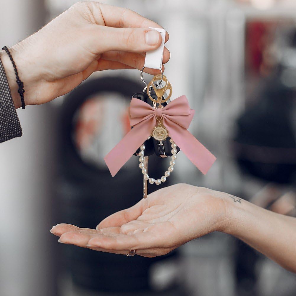 Amazon.co.jp: キーリング バッグペンダント チャームリボン