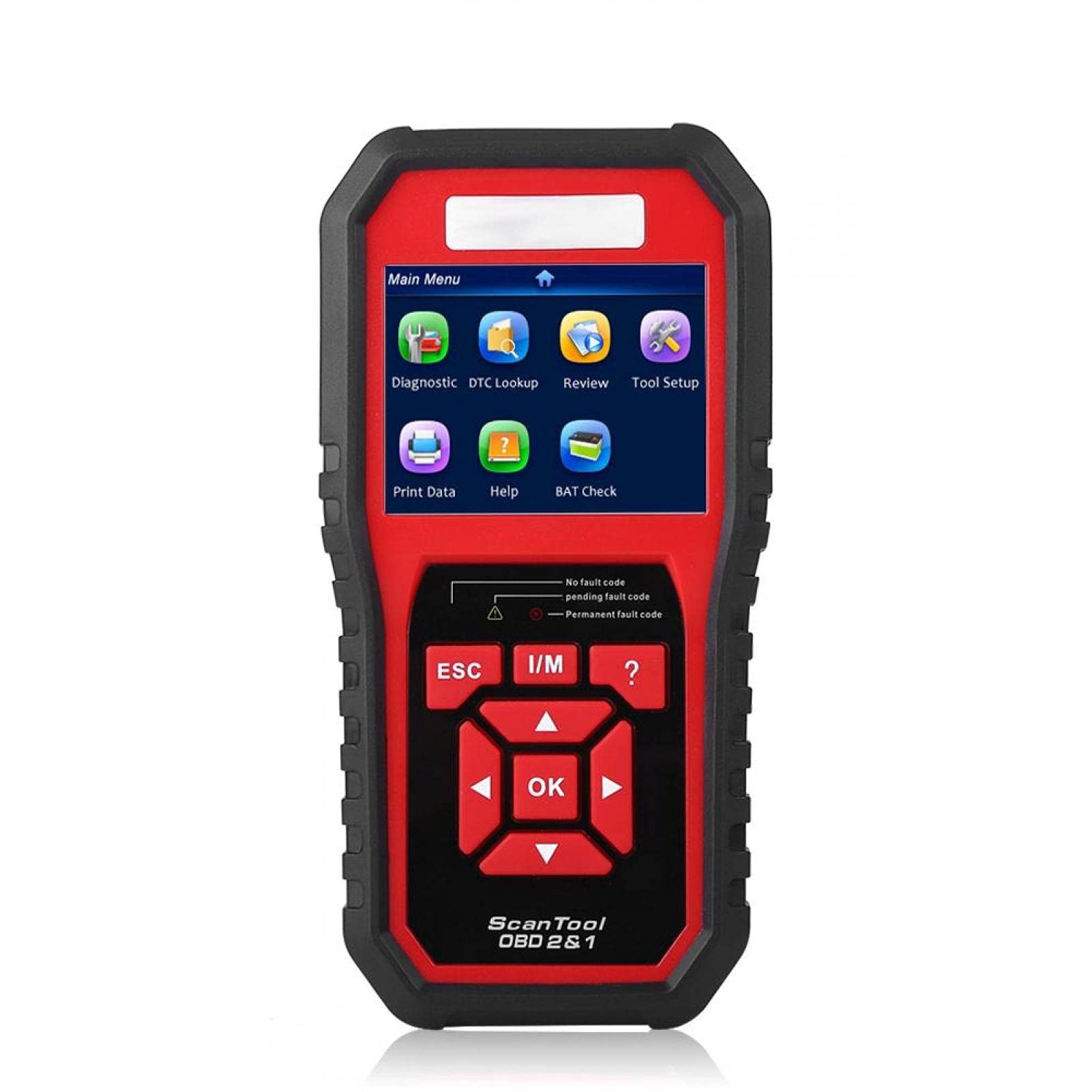 Escáner de coche KW850 OBDII para diagnosis y lectura de códigos de falla en motor