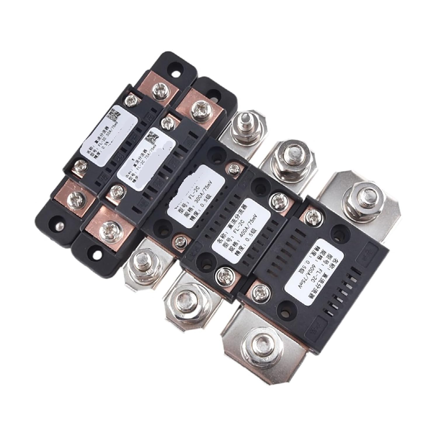 FL-2C Shunt 150A 200A 250A 300A 400A 500A 600A 750A 75mV DC Manufacturer with Base Ammeter Current Shunt Resistor 1Pcs(300A)