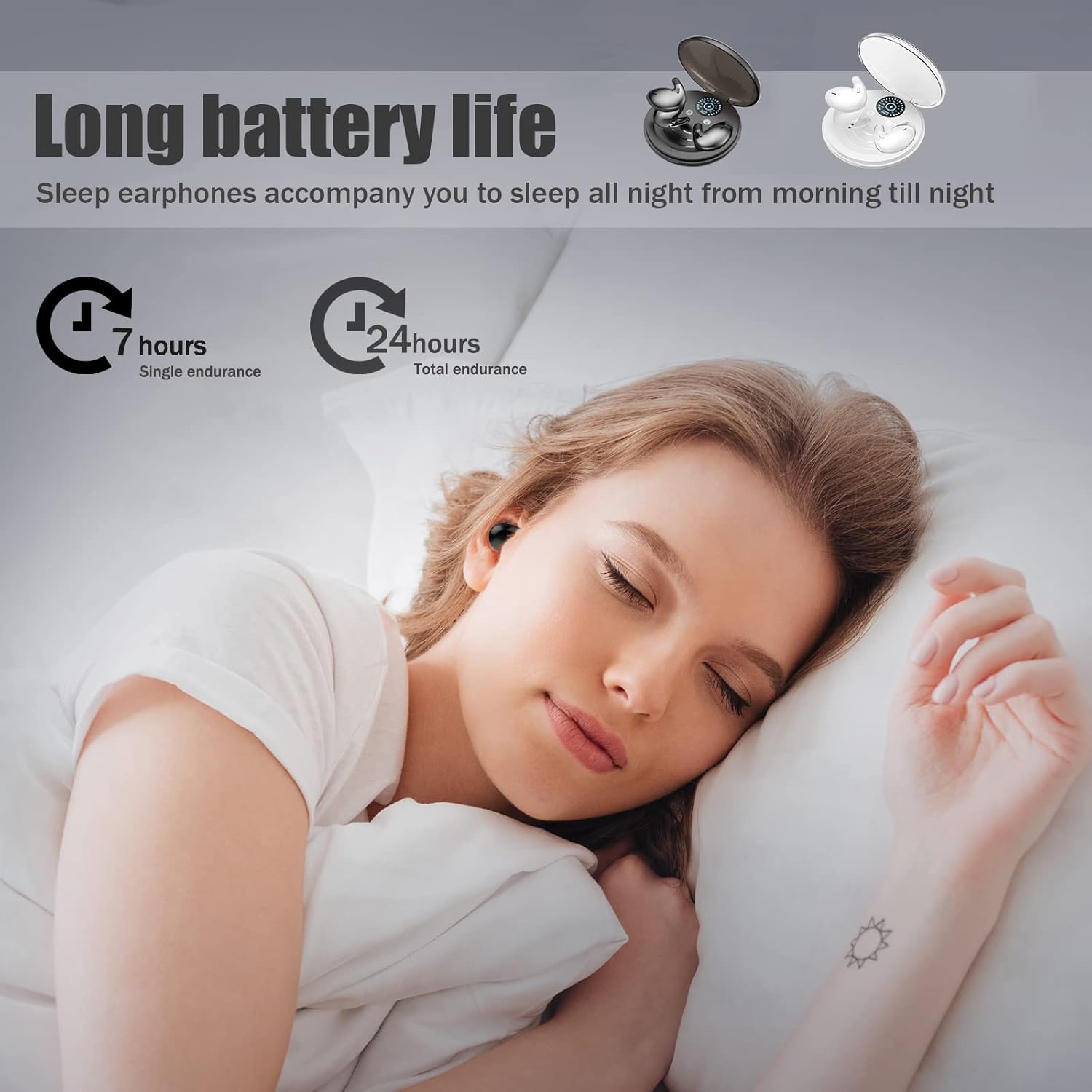 essonio sleep headphones noise cancelling headphones sleep earbuds for sleeping headphones for side sleepers with mic sleep earbud