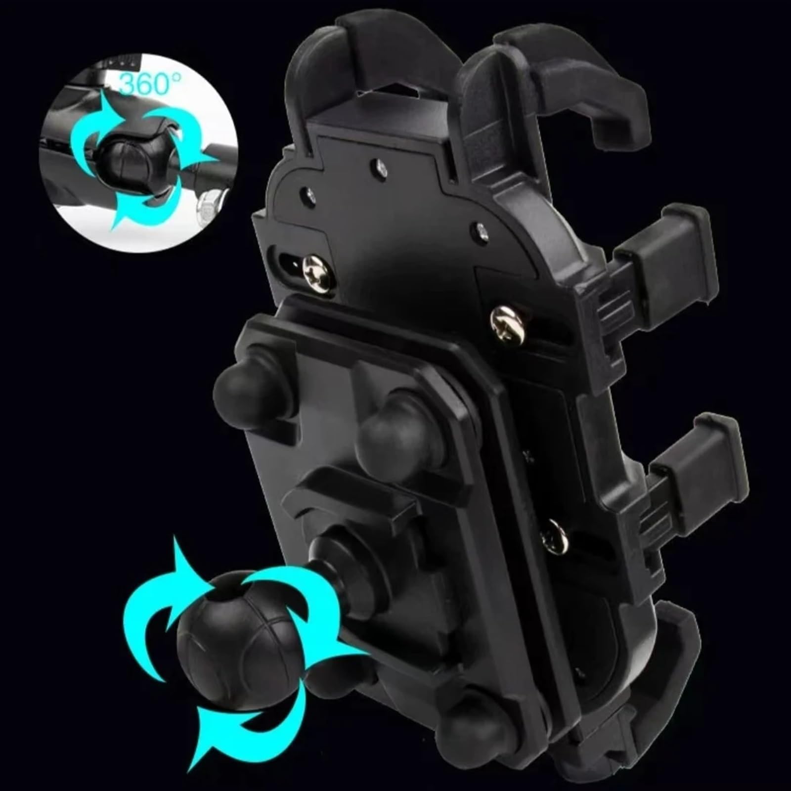 Staffa Navigatore Moto Supporto Telefono Cellulare Modulo Ammortizzatore Regolabile A Qualsiasi Angolazione Staffa Bici ATV Scooter Moto(Mirror Seat Mounting)