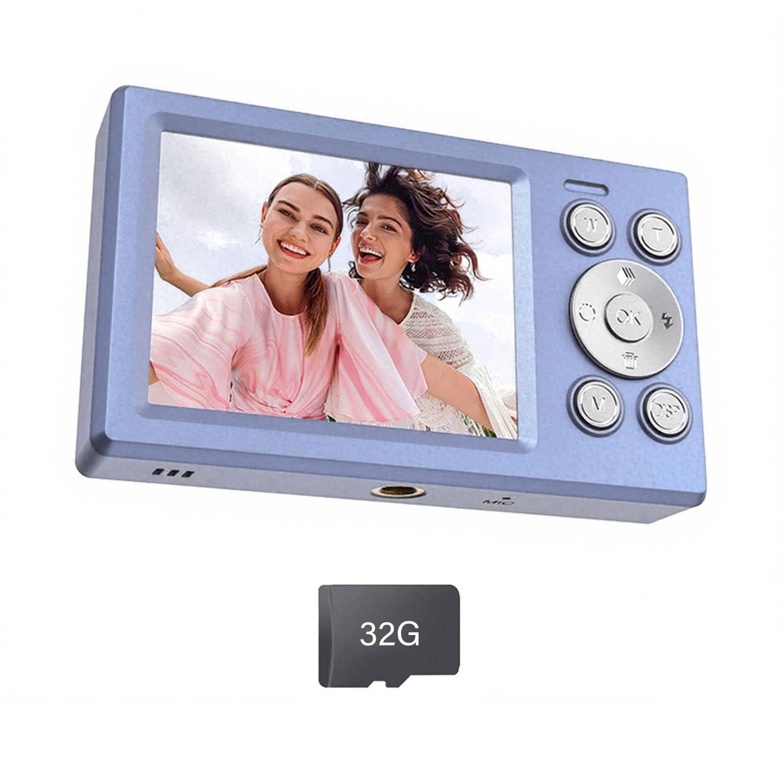 Fotocamera retrò a doppio schermo 18x 5000 W Full Clear Video Corpo ABS antiurto per adolescenti Fotografia all'aperto fotocamera studente