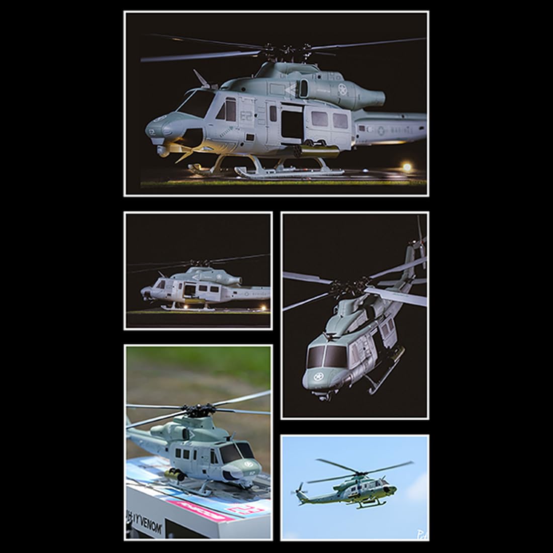 GS E2 UH-1Y RC helikopter dla dorosłych, 2,4 G, 6 CH, podwójny, bezszczotkowy, akrobacyjny, helikopter RC, sterowanie lotem, tryb 1, samolot, zabawka, prezent, RTF
