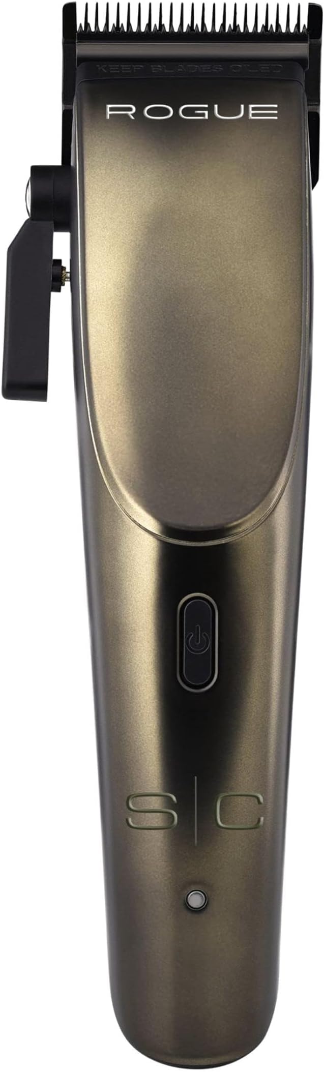 Rogue Professional 9V Microchipped Magnetic Motor Cordless Hair Clipper, 5 Guards, Matte Gunmetal