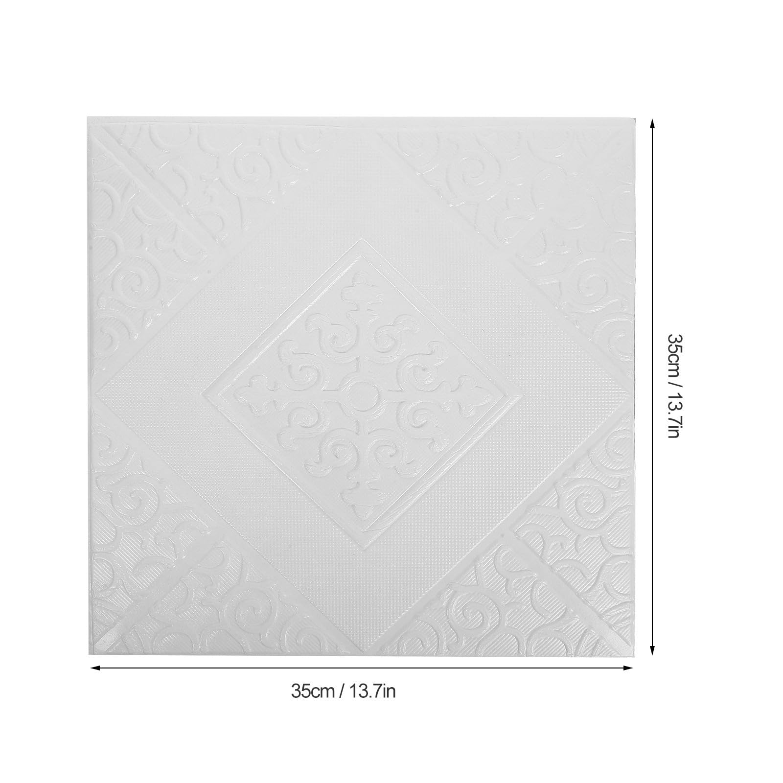 50 Pezzi Carta da Parati Mattone 3d Autoadesiva Xpe Bianca