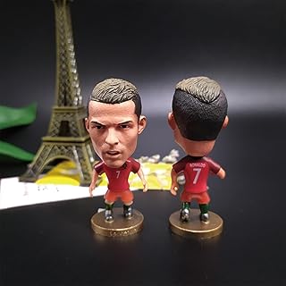 Doyomtoy Decoraciones de Resina de Estrellas de fútbol para decoración de Tartas, salón, Oficina, muñecos de Coche, Estrellas de fútbol Messi, Ronaldo, Harland, Kroos