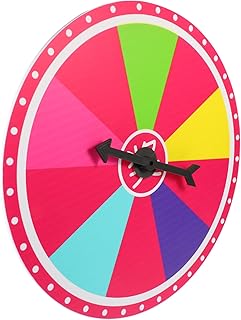 TOYANDONA Roda Giratória Vencedora Da Rifa Roda De Prêmio Suspensa Roda De Prêmio Roda De Sorteio Roda De Loteria Roda De Mesa Brinquedos Para Crianças Roda De Prêmio Colorida Montada Na