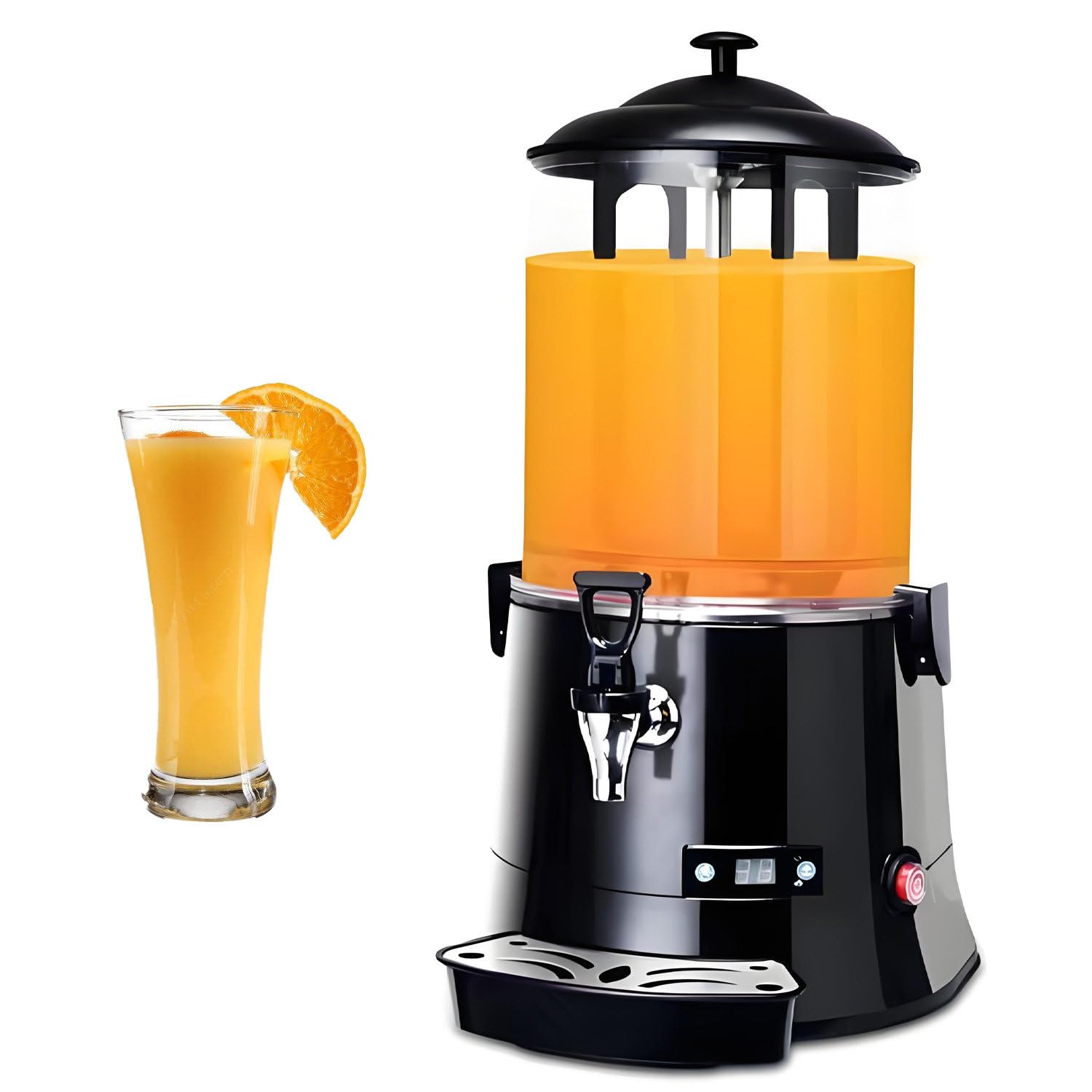 10L/5L Commercial Hot Cocoa Machine,Automatic stirring motor Black-10L