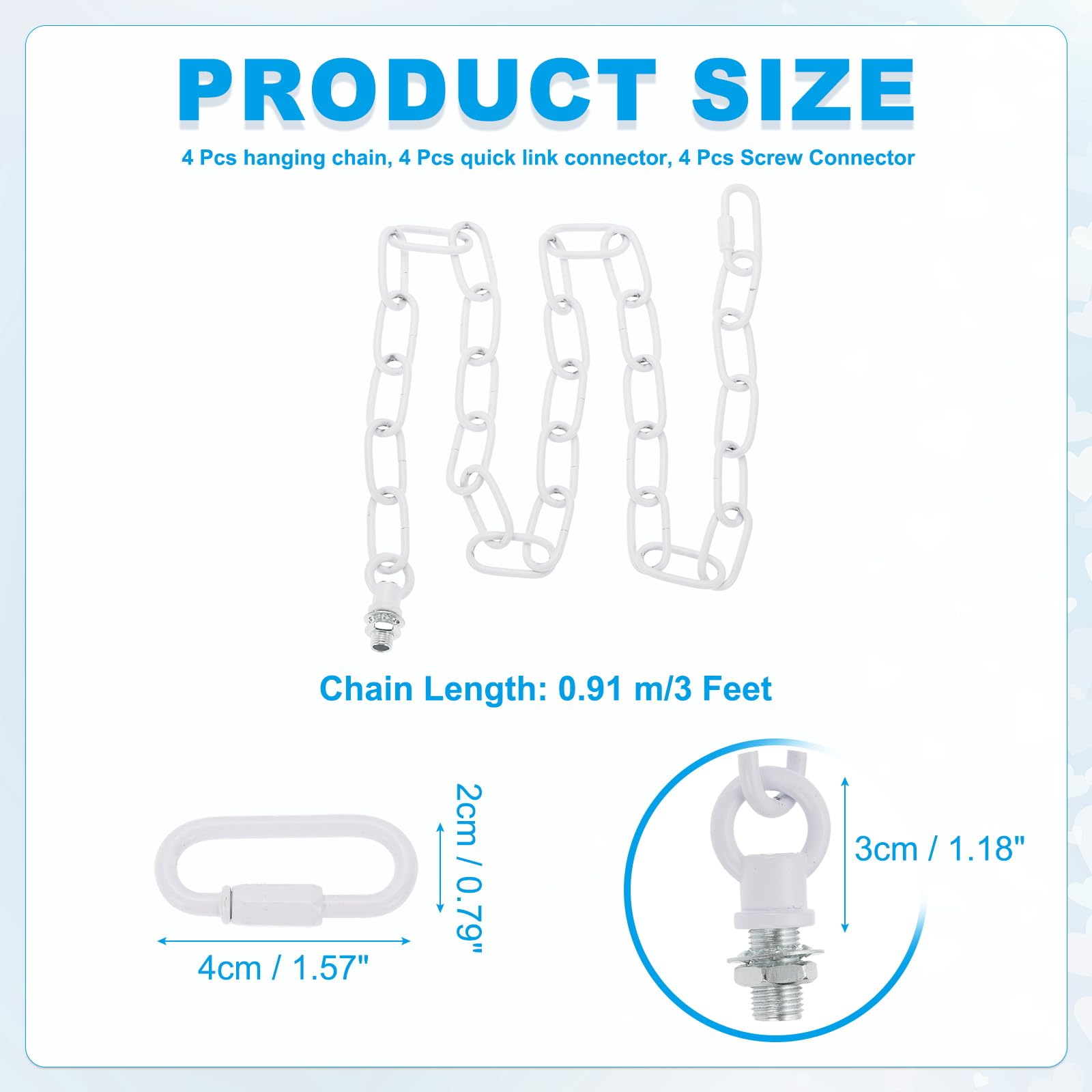 PATIKIL 3 ft Light Fixture Chain - Image 2