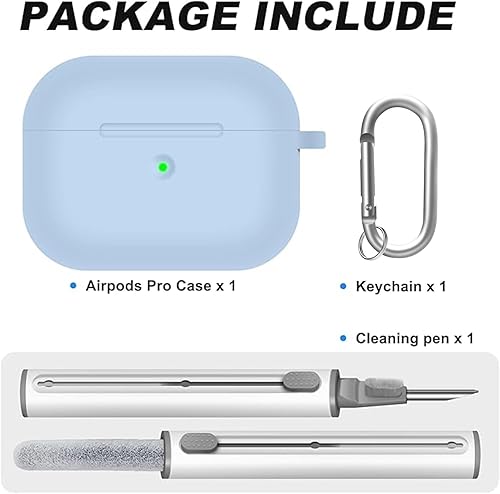 Miniatura 2 de Funda para AirPods Pro con kit de limpieza, funda de silicona suave para Apple AirPod Pro de 12 generación, accesorios de funda AirPods ProPro 2 con