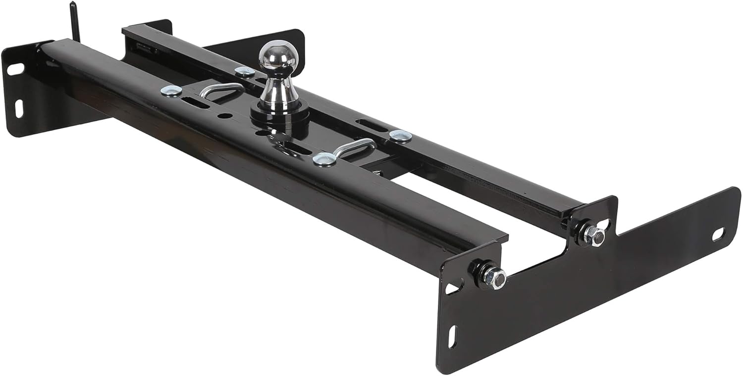 KUAFU Gooseneck Trailer Hitch Kit Compatible with 2004-2014 Ford F150 Under Bed Gooseneck Trailer Hitch System Complete Kit Black