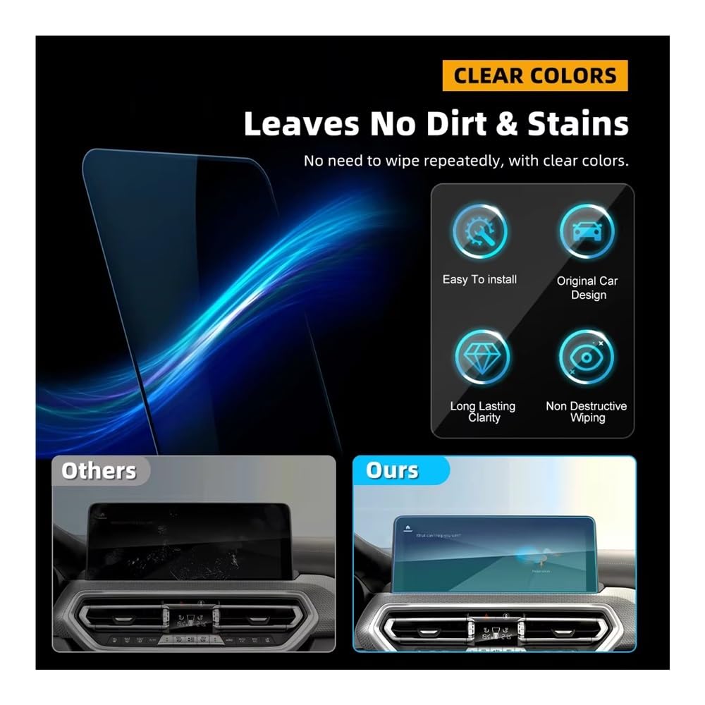 Protectores Pantalla Navegación Protector De Pantalla Cristal Templado Para Consola Central Coche Para G01, G02, X3, X4, 2022-2023 Para Volante A La Izquierda (LHD)